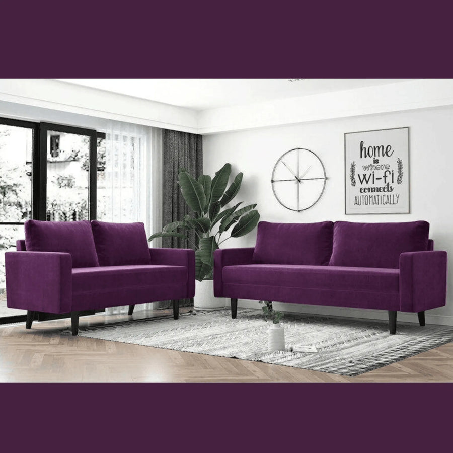 Velvet Comfort Over A Solid Wood Frame
