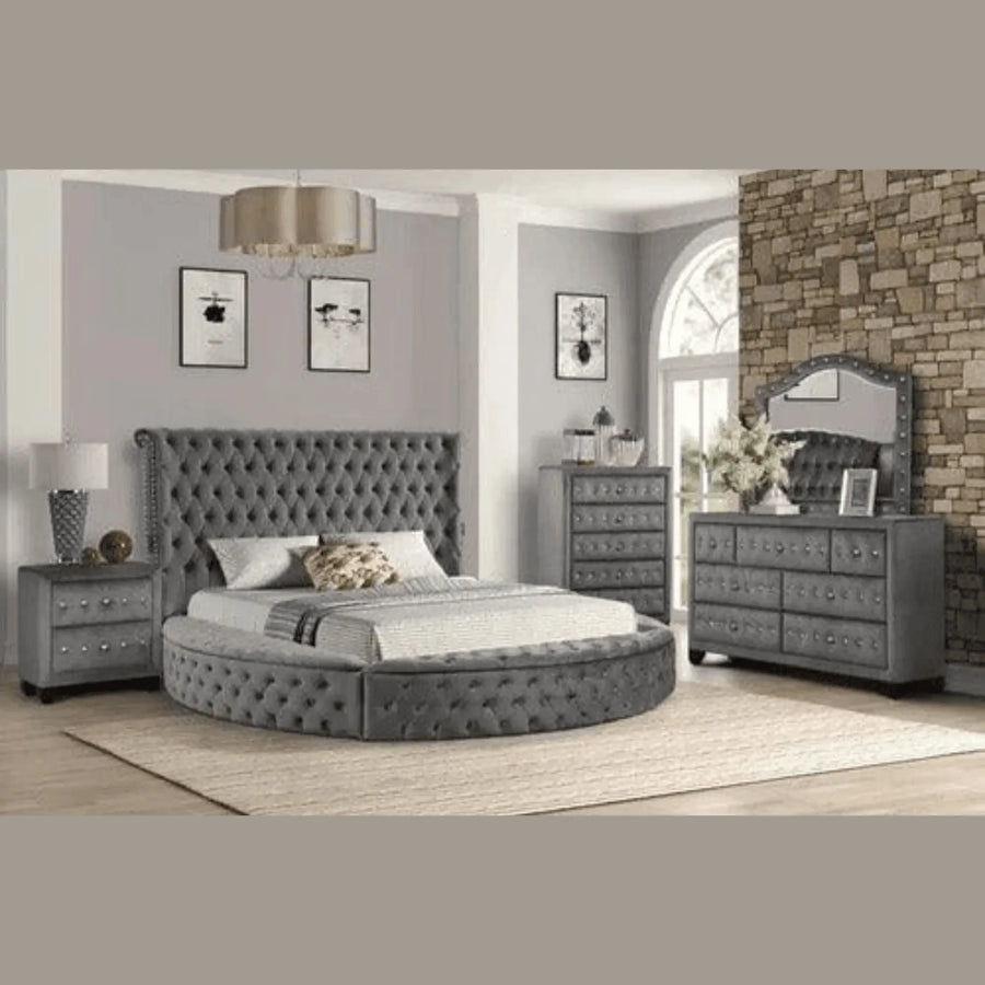 A Unique Round Bed Frame Design