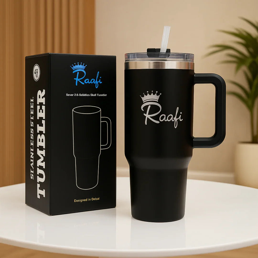 Raafi Savor 2.0 Tumbler 40oz With Handle Travel Mug Straw Covers Cup W