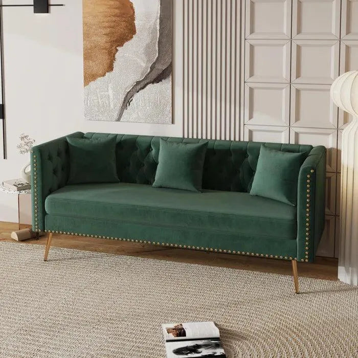  Modern Sofa - Golden Legs