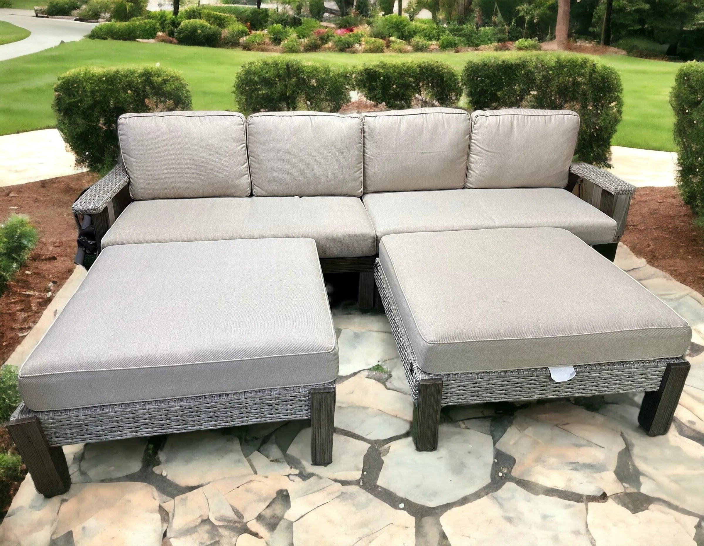 Rattan outdoor furniture set