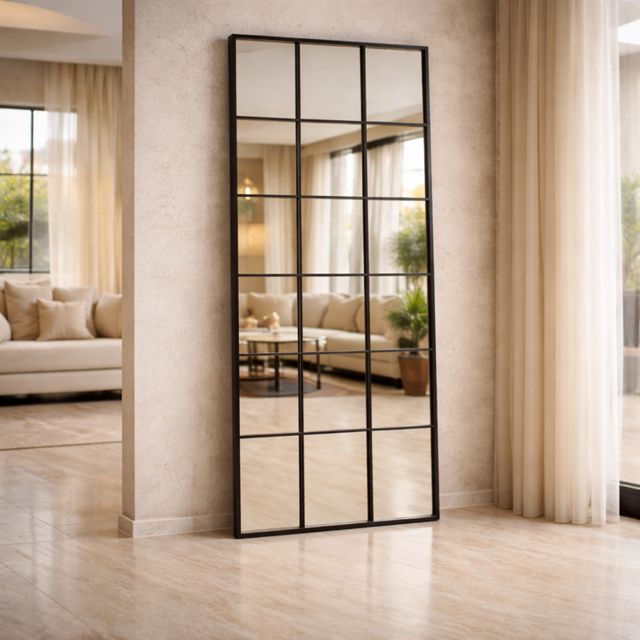 Heavy-Duty Black Aluminum Frame