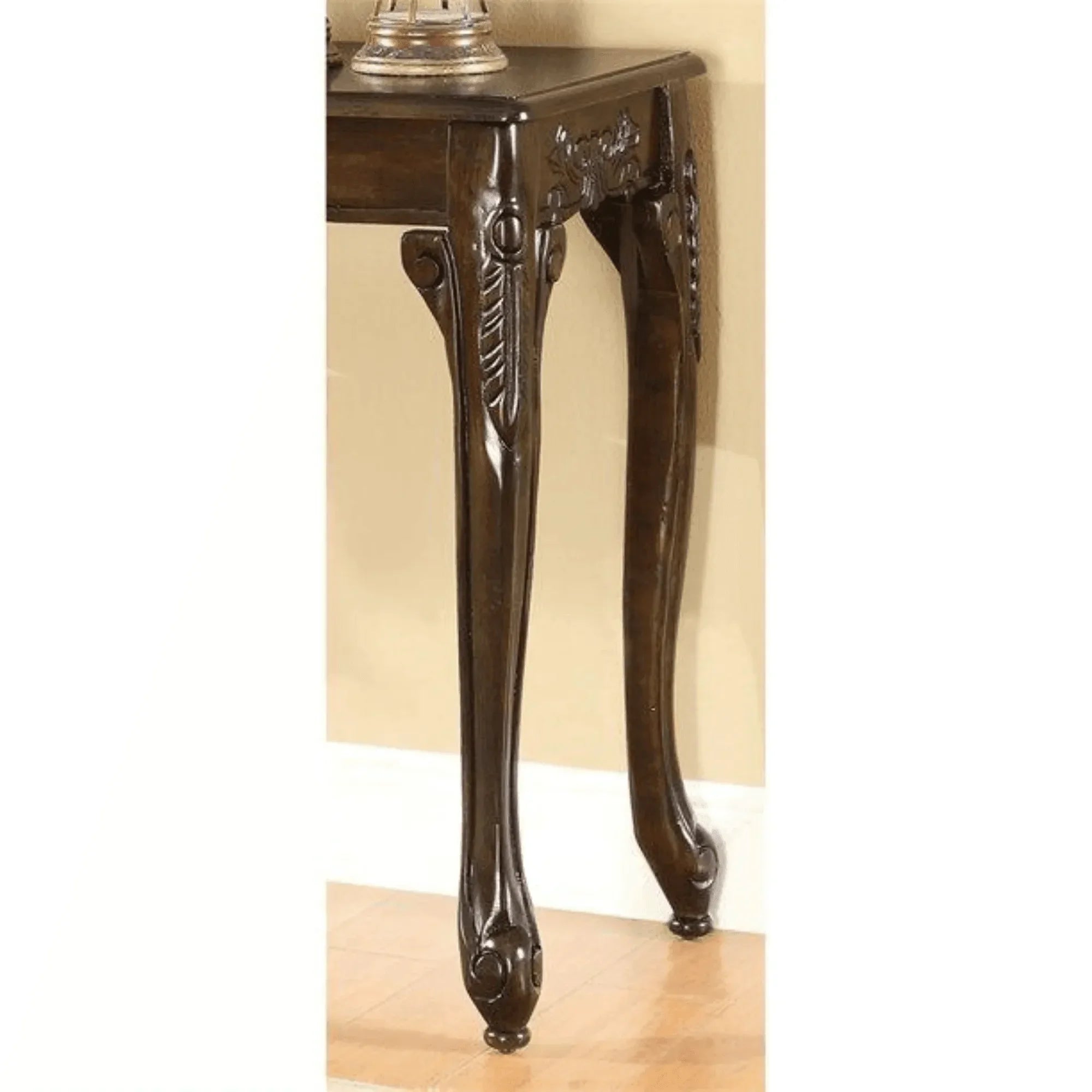 Wooden Twist Hand Carved Teak Wood Beautiful Designs Royal Decor Console Table - Wooden Twist UAE