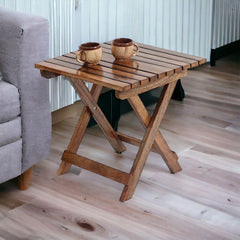 Wooden Twist Mango Wood Side Table