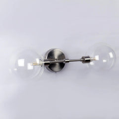 Dual Glass Ball Sconce