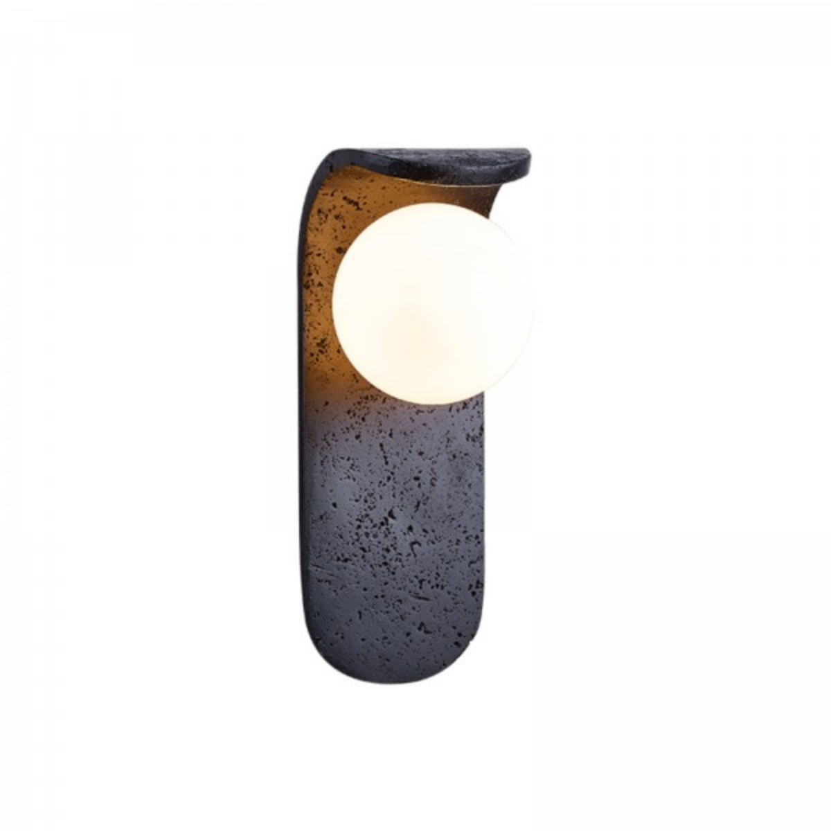 Skatera Travertine Wall Lamp front view on white background