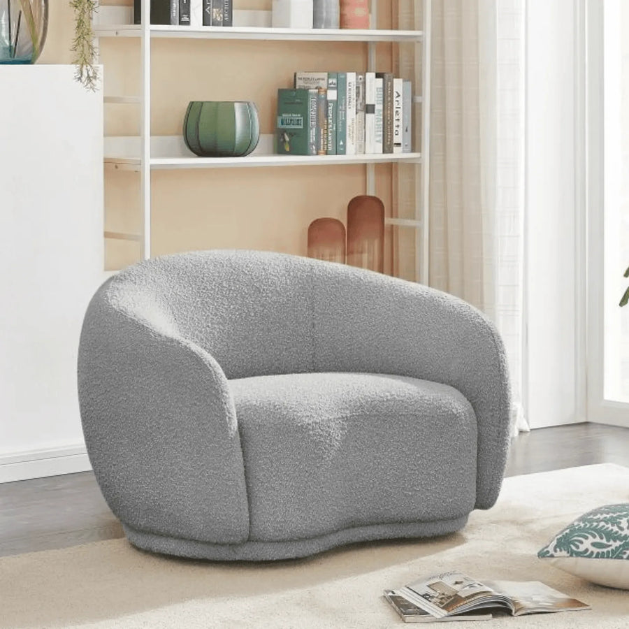 Boucle Texture in a Versatile Grey