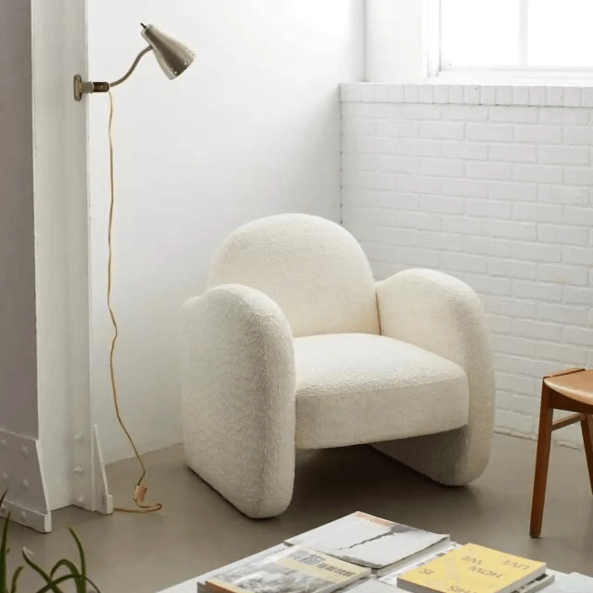 Curl Up in Curved, Cloud-Soft Comfort