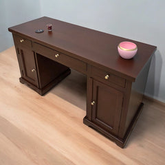 Wooden Desk Study Cabinet In Teak Wood
