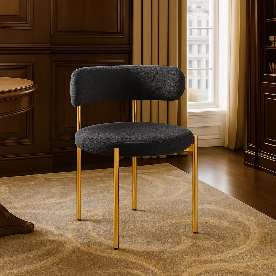 Durable Gold-Finish Metal Legs