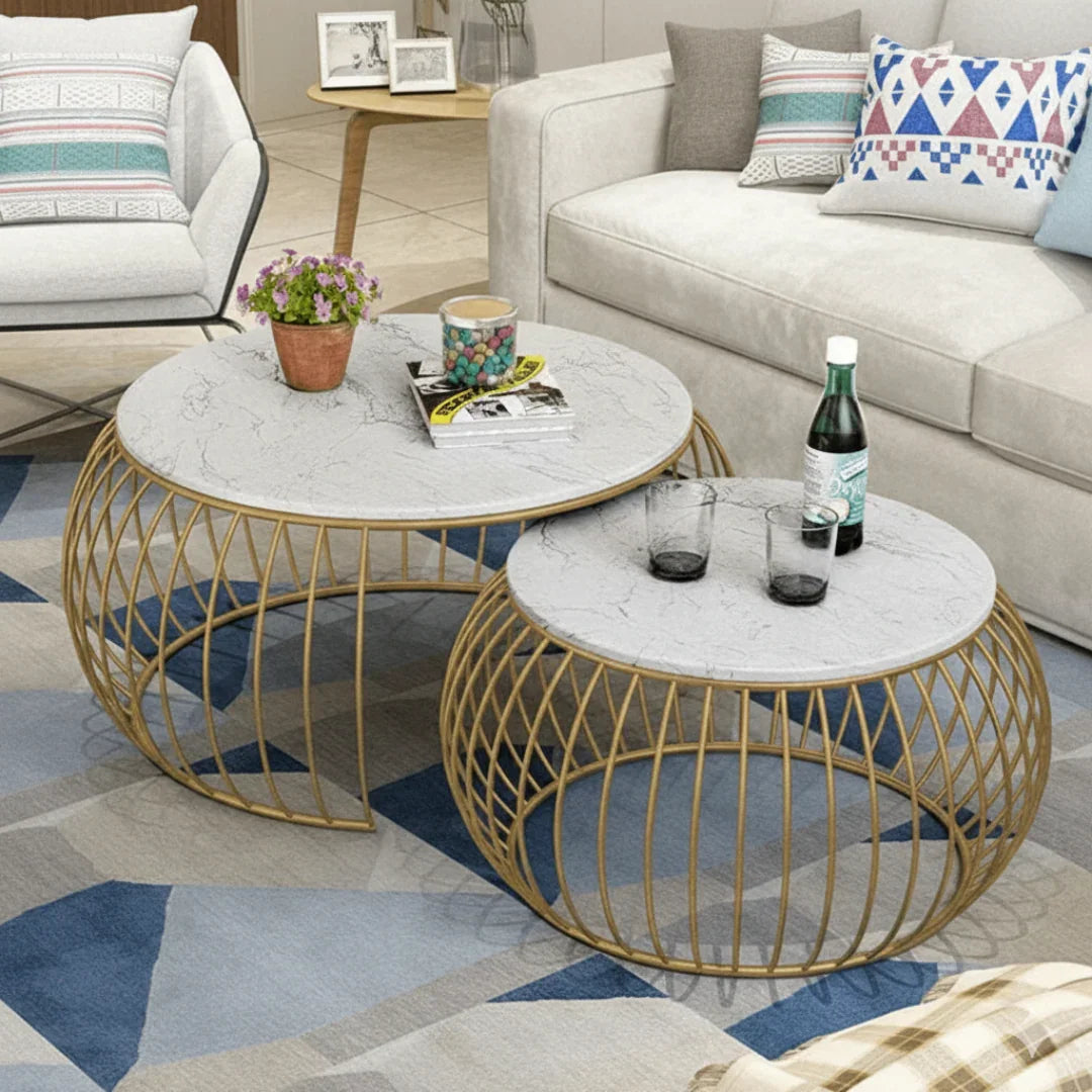 Sylena Round Coffee Table, Set of 2