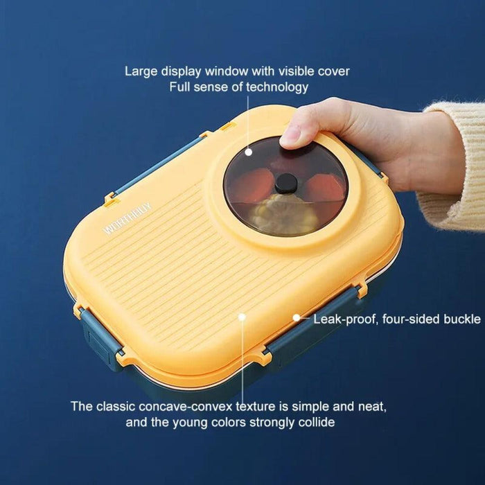 Illustration showcasing Raafi's advanced leak-proof technology for mess-free lunches.