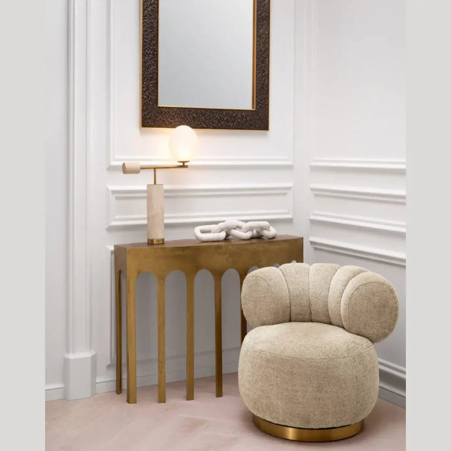 Ball Glass Design, Antique Brass Finish