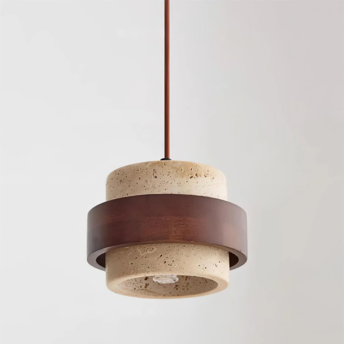 side view product shot on gray background showing shade profile