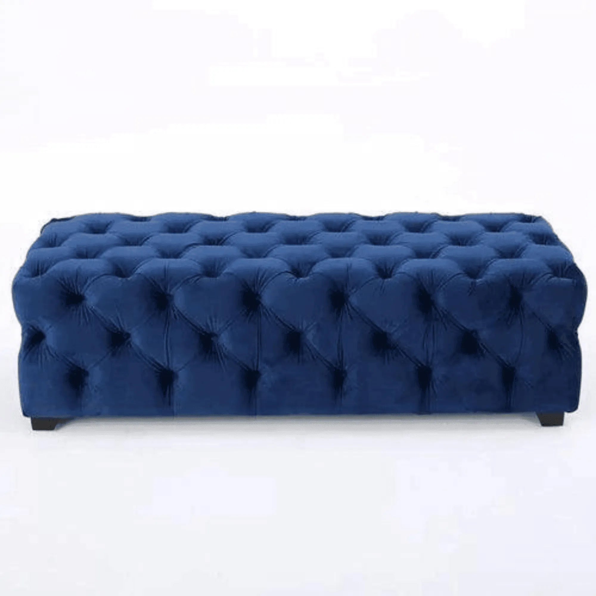 Wide Tufted Modern Bench For Living Room