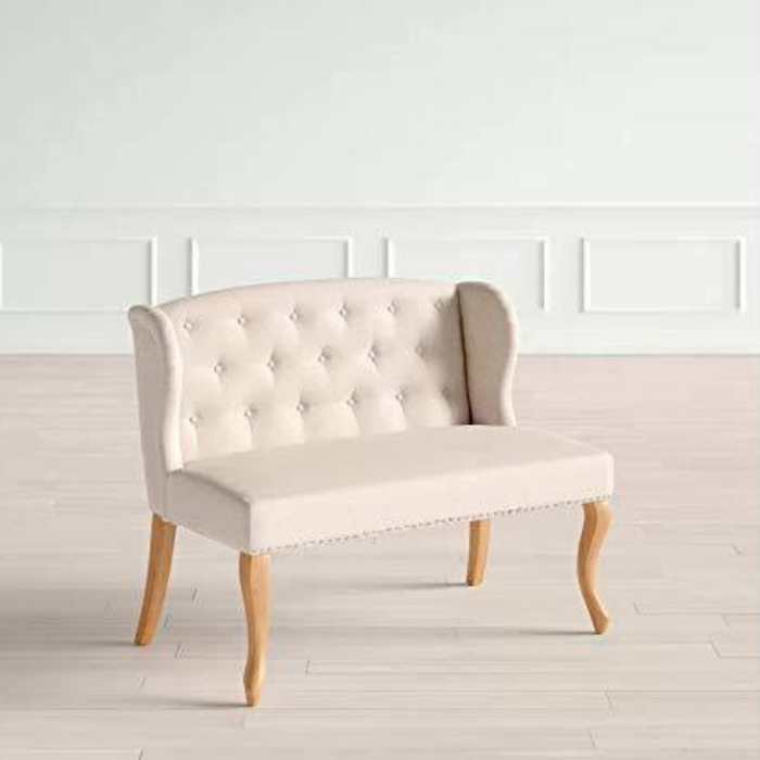 أريكة خشبية بمظهر معاصر للحرف اليدوية (خشب صلب)