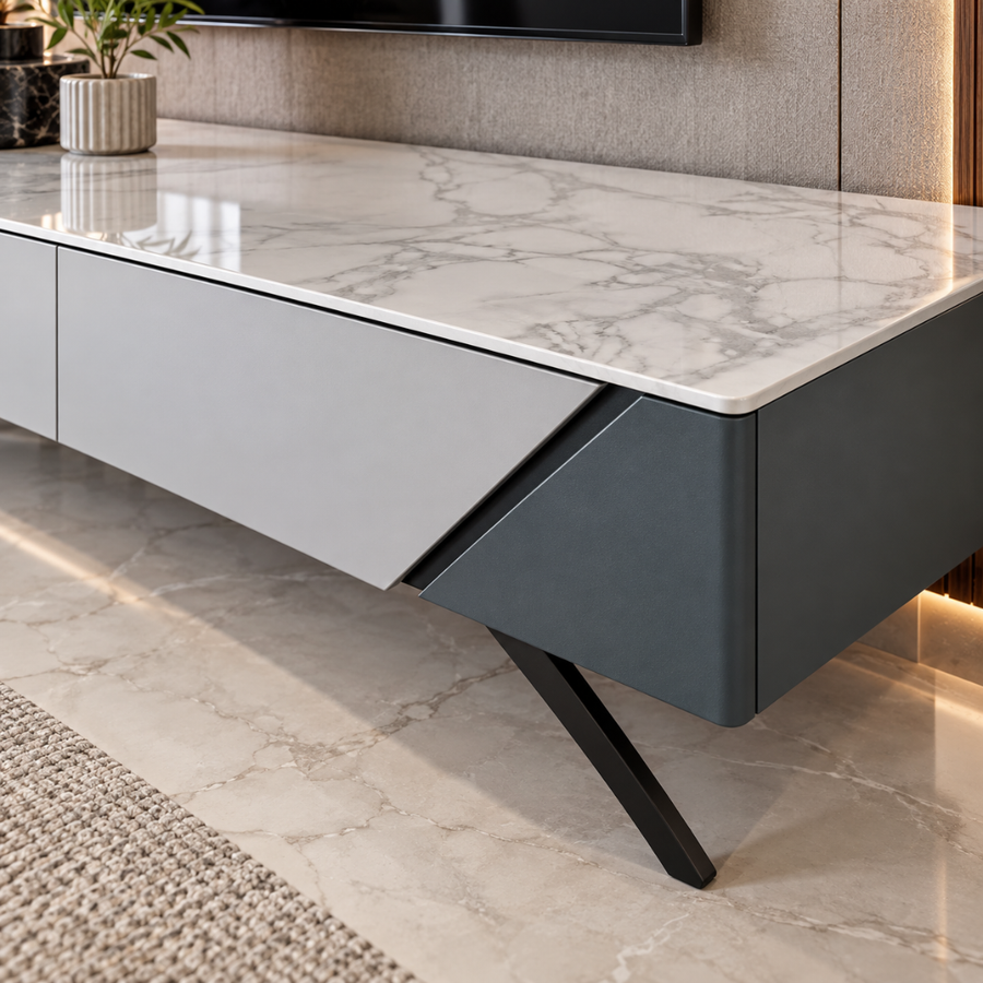 Angled Black Metal Legs