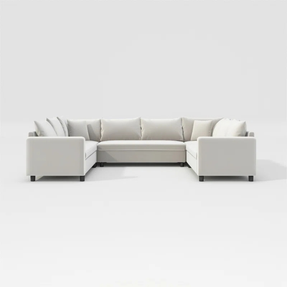 Velongue 6-Seater Sectional Sofa Beige