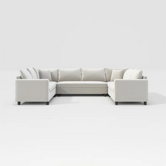 Velongue 6-Seater Sectional Sofa Beige