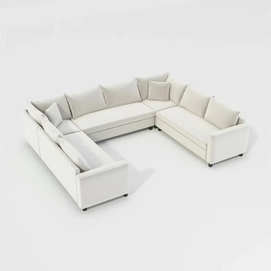 Twelve Cushions of Plush Support