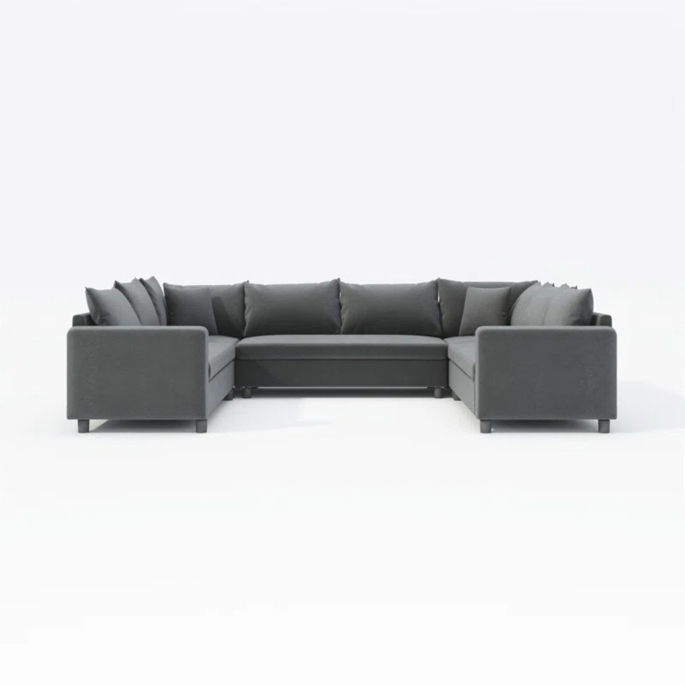 Velongue 6-Seater Sectional Sofa Grey