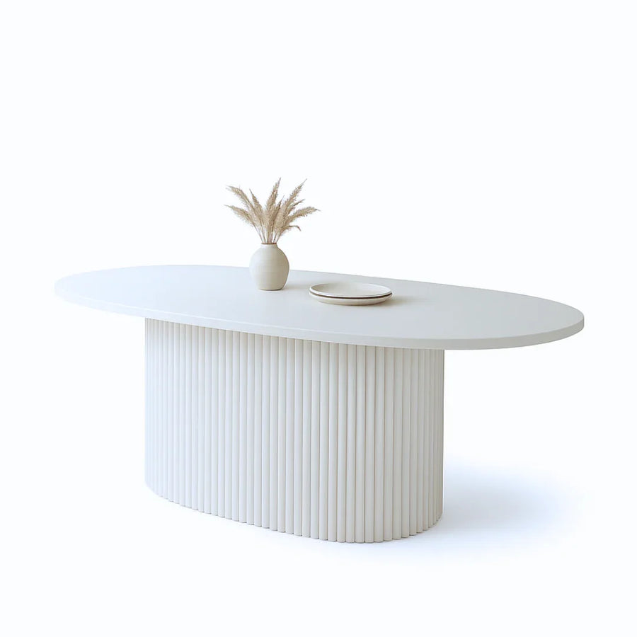Fluted Metal Base Built for Stability