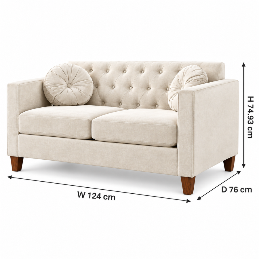Sized for Cozy Two-Seat Comfort
