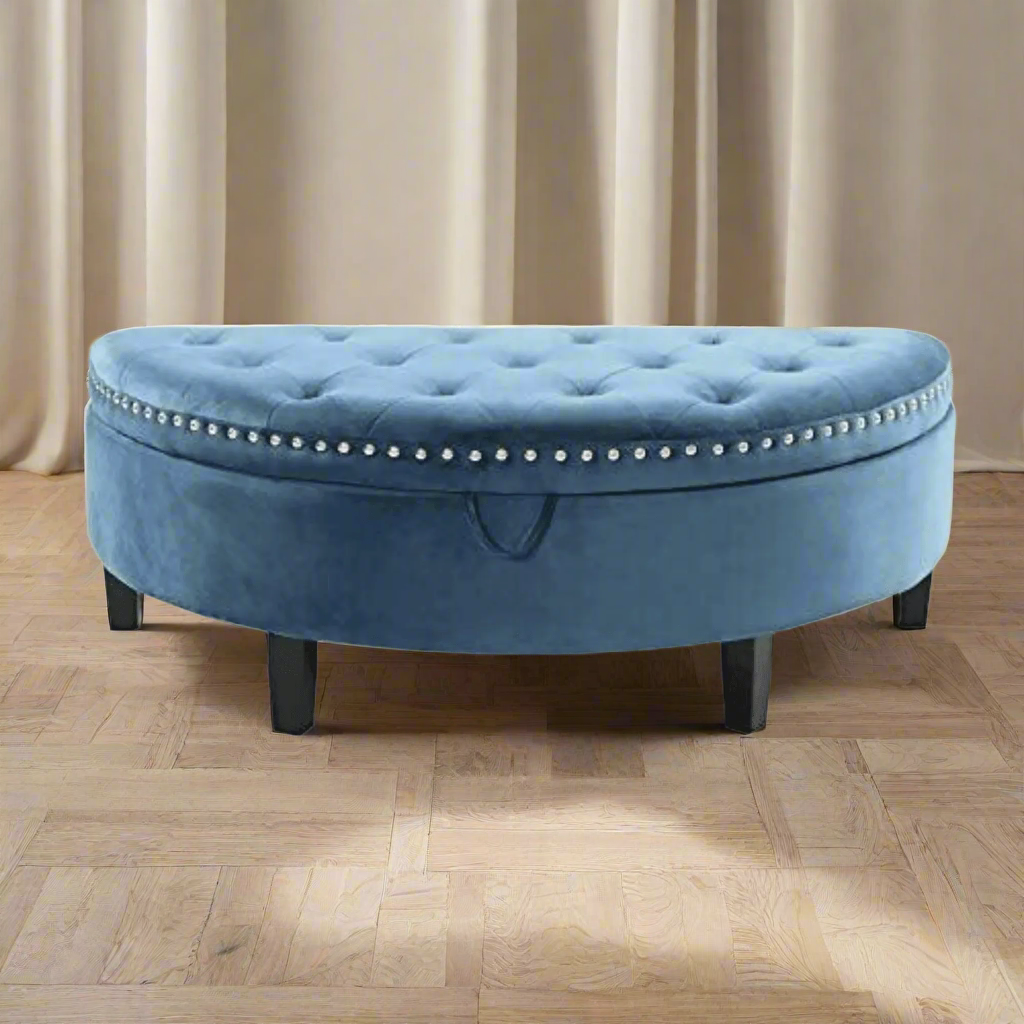 Half Moon Storage Bench