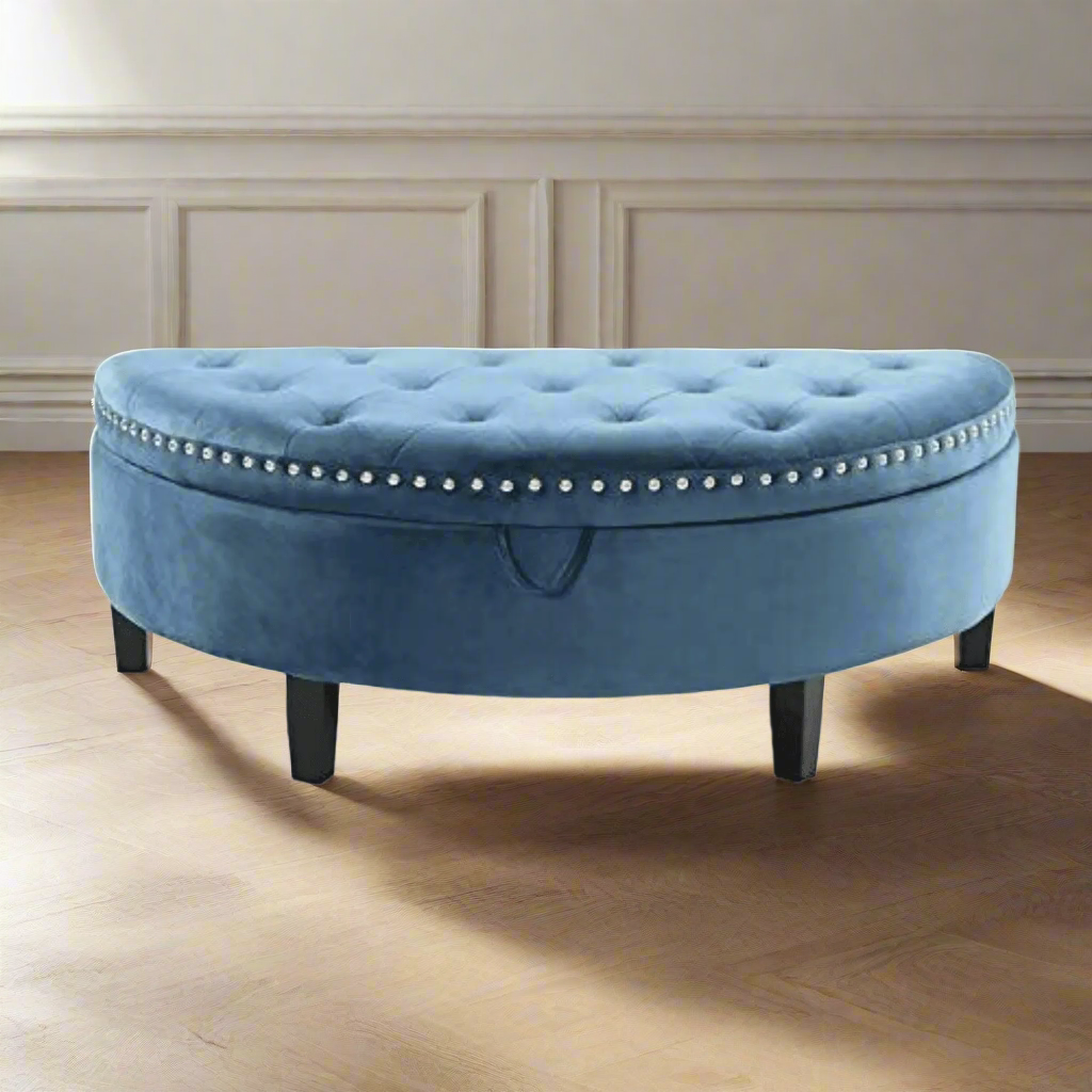 Half Moon Storage Bench