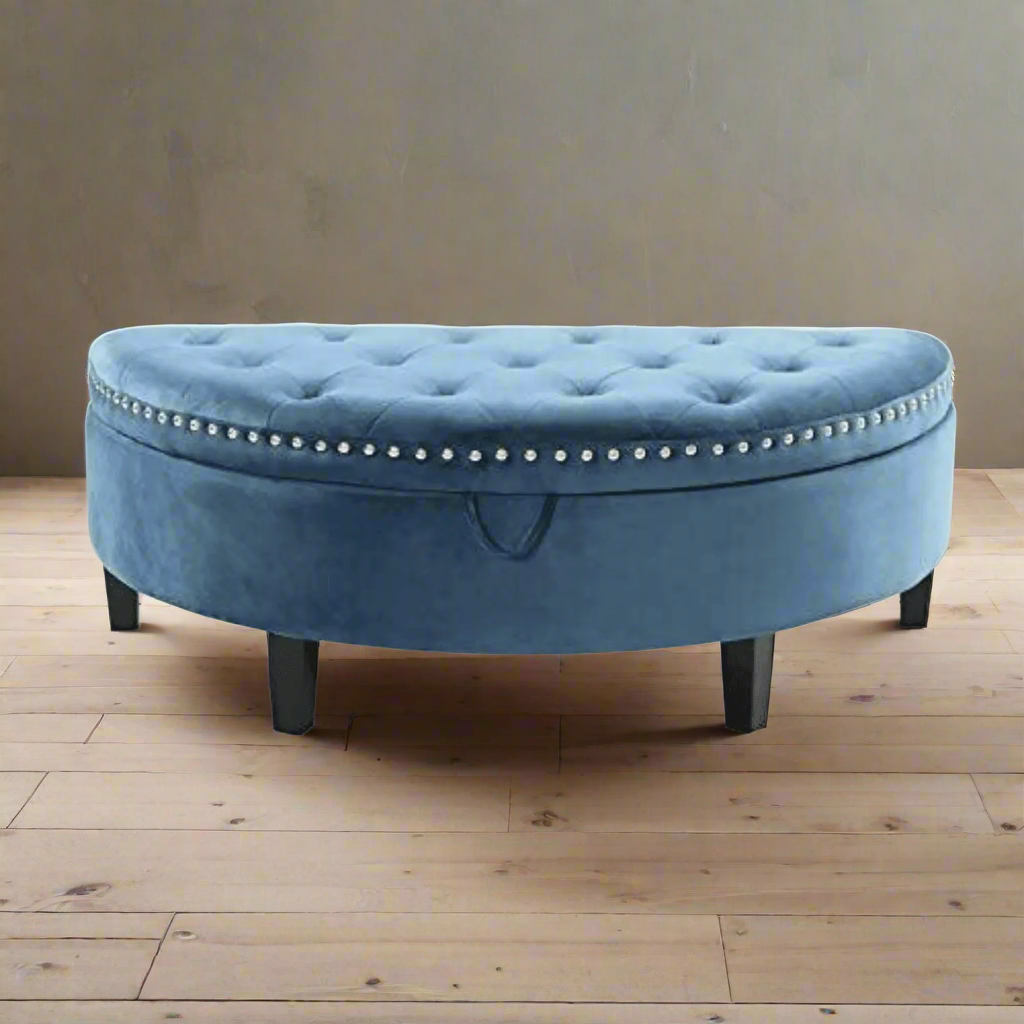 Half Moon Storage Bench