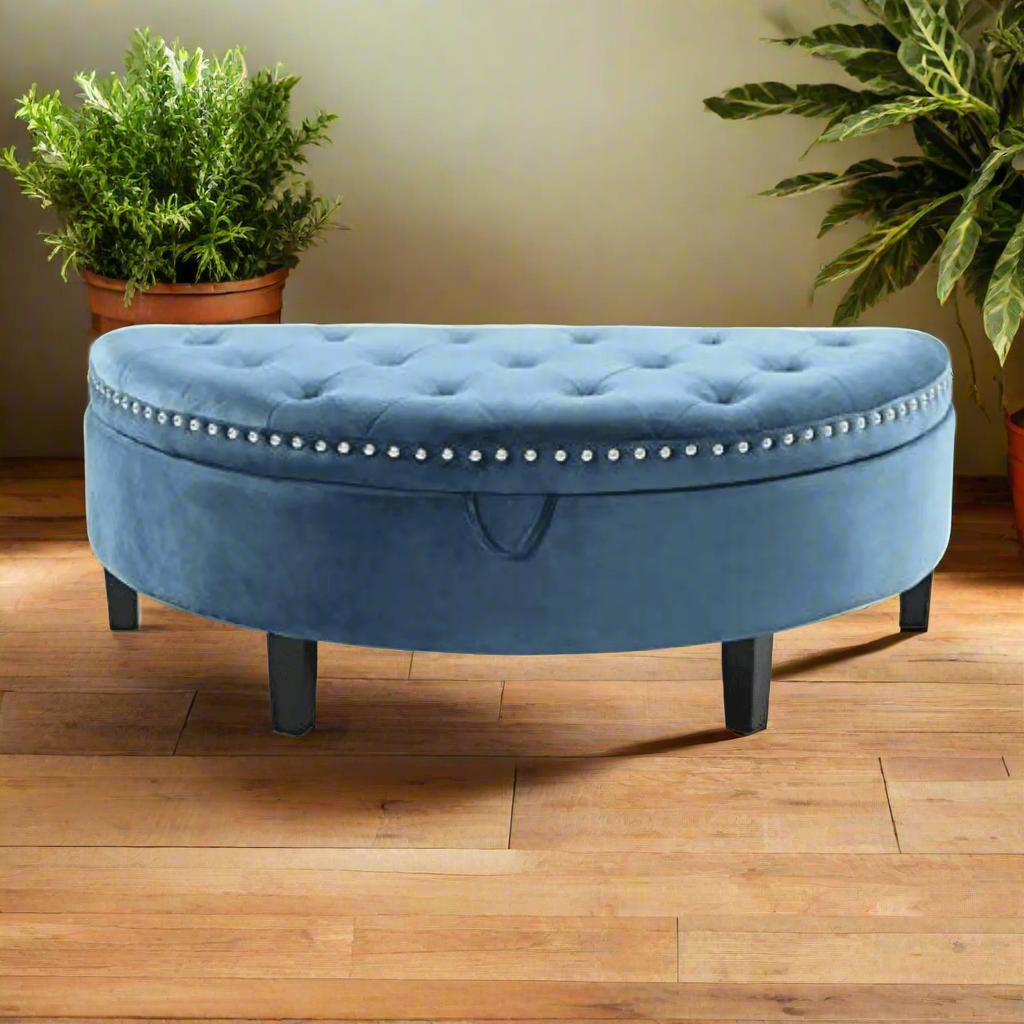 Half Moon Storage Bench