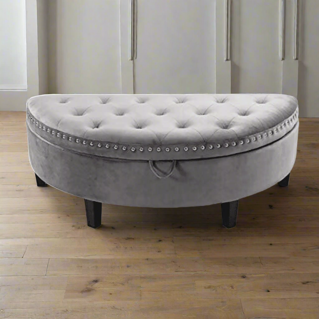 Half Moon Storage Bench