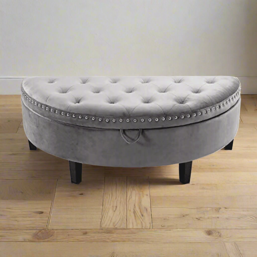 Half Moon Storage Bench