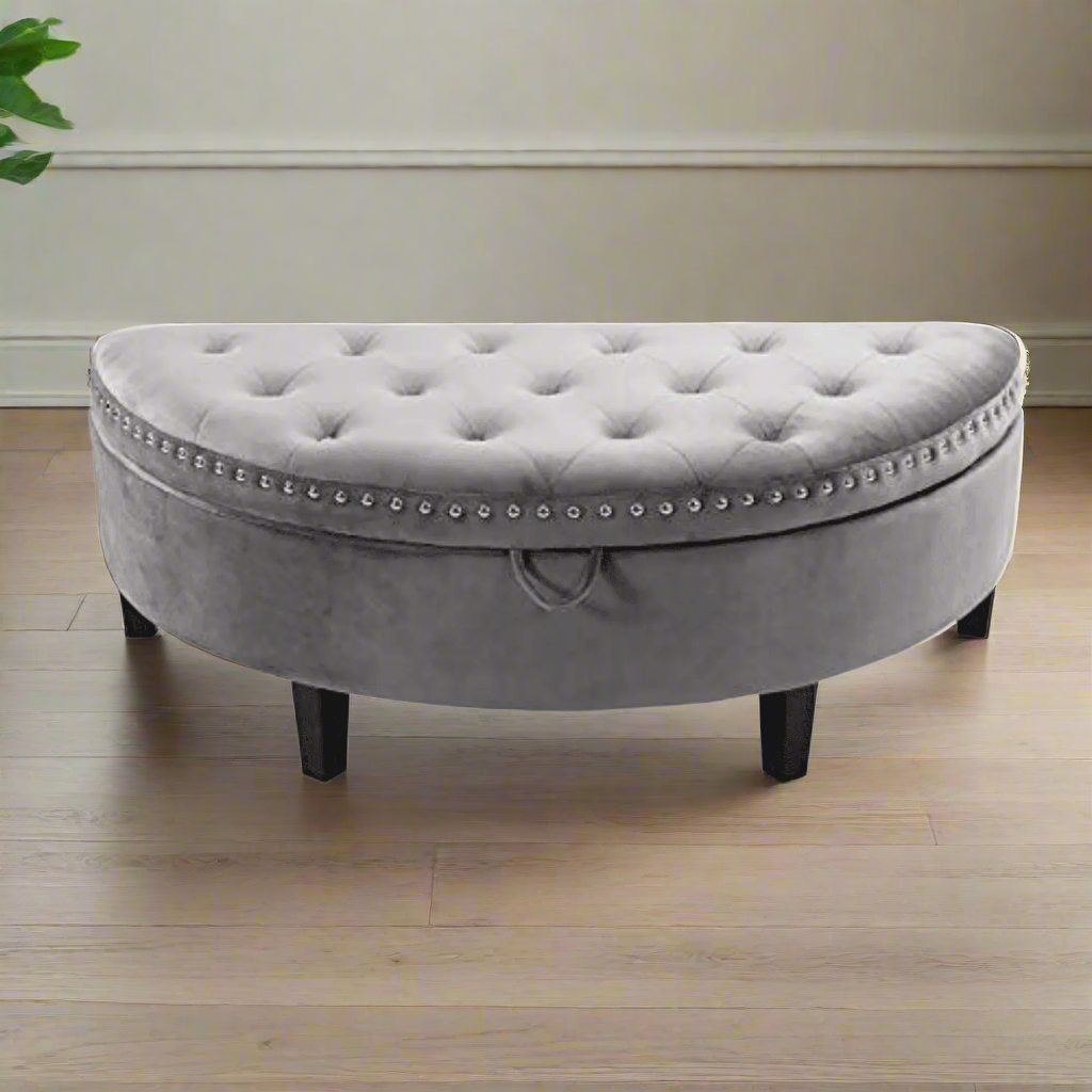 Half Moon Storage Bench