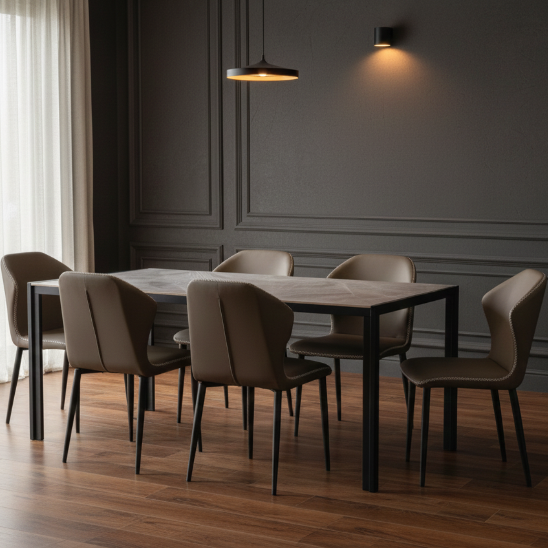 A 6-Seater Dining Set Built for Family Gatherings