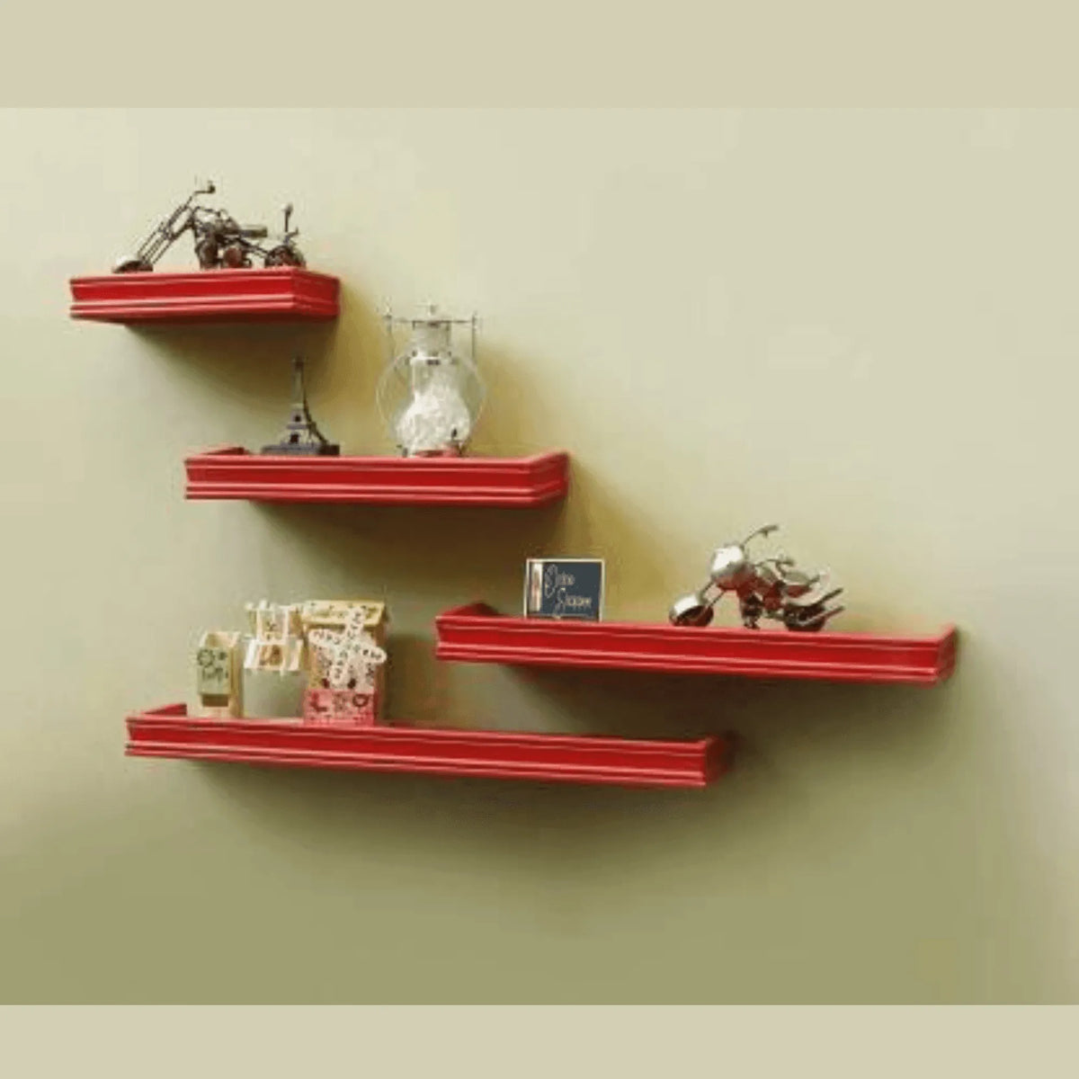 Beautiful Rectangular Wall Shelf - Wooden Twist UAE