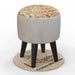 Wooden Twist Elite Puffy Ottoman Stool For Living Room Pack Of 1 - Wooden Twist UAE