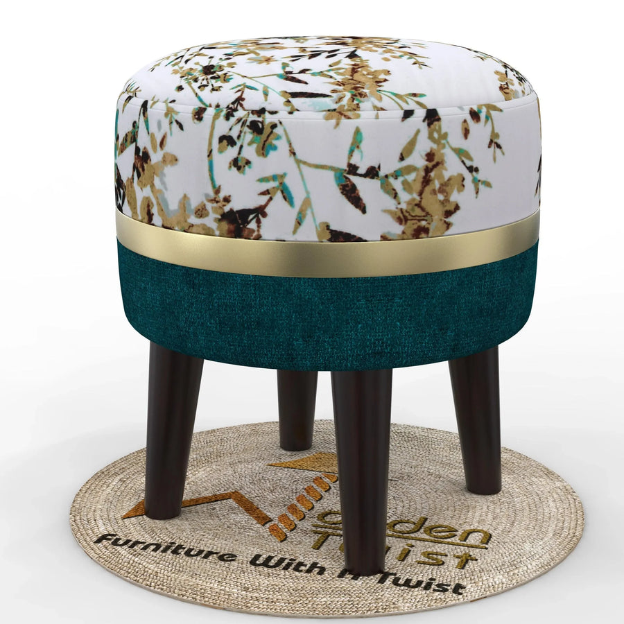Solid Wood Legs, Plush Velvet Top