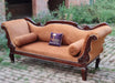 Wooden Handicraft Couch for Living Room in Stylish Look Chaise Lounge (Brown Walnut) - Wooden Twist UAE