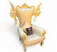 Wooden Twist Pennon Style Teak Wood High Back Throne Chair With Special Wings - Wooden Twist UAE