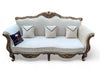 Handmade Royal Antique Gold Finish Carved Vintage Sofa (3 Seater) - Wooden Twist UAE