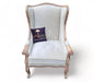 Handicraft Wing Back Arm Chair (Antique Brown) - Wooden Twist UAE