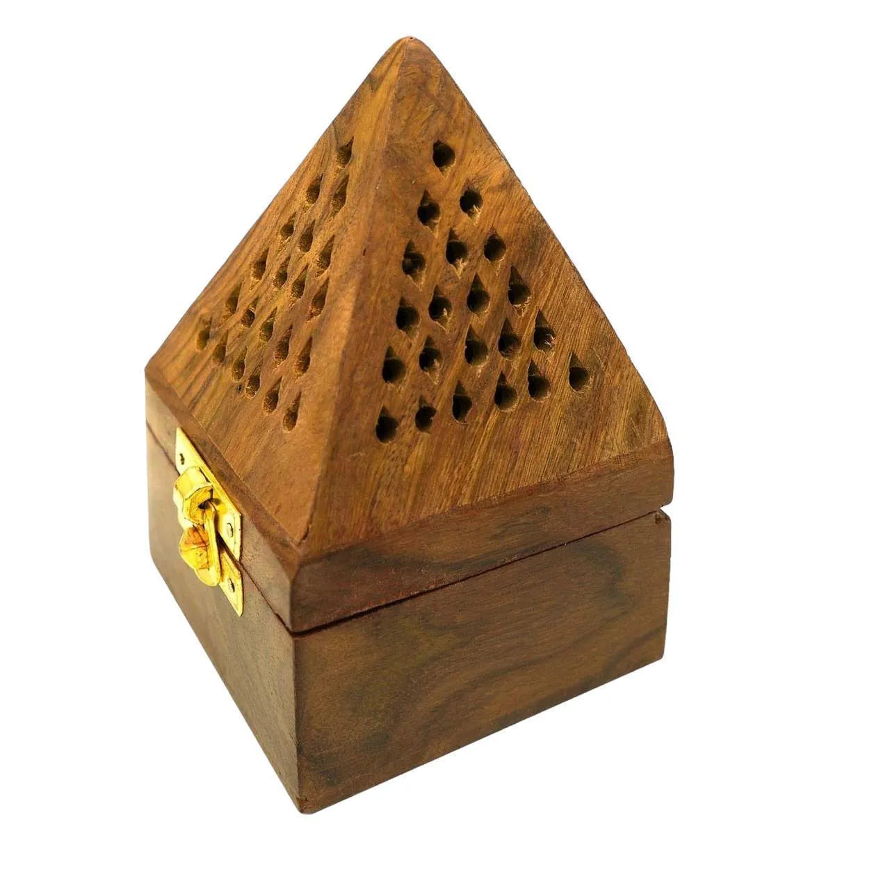 Wooden Twist Hovel Style Sheesham Wood Bakhoor Incense Holder - Wooden Twist UAE