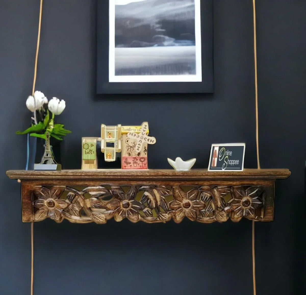 Floating Wall Bracket Book Rack