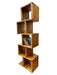 Wooden ZigZag Book Shelf - Wooden Twist UAE