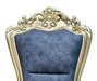 Wooden Twist Hand Craved Royal Throne Chair Teak Wood ( Golden Finish ) - Wooden Twist UAE