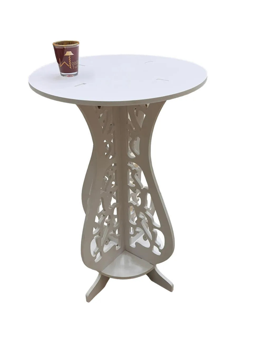 Wooden Round End Table - Wooden Twist UAE