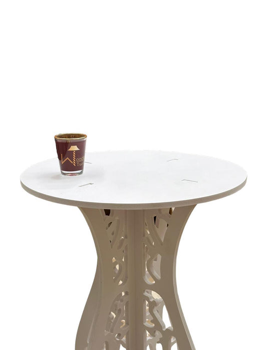 Wooden Round End Table - Wooden Twist UAE