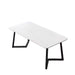 Wooden Twist Modern Designer Rectangular Marble Top Metalic Legs Coffee Table For Living Room - Wooden Twist UAE