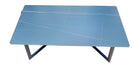Wooden Twist Modern Designer Rectangular Marble Top Metalic Legs Coffee Table For Living Room - Wooden Twist UAE